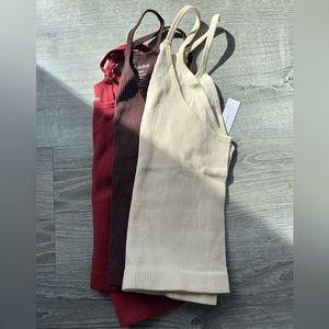 3pack bramis/cropped tanks